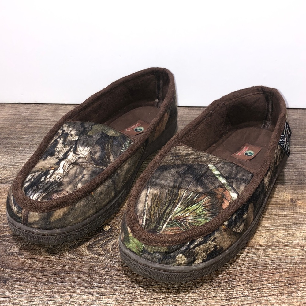 Mossy‎ Oak Camouflage Slippers Men's Medium 9/10 Slip-On Hard Sole